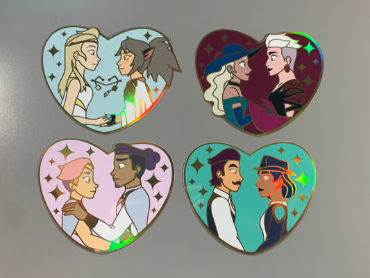 Princess Heart Stickers